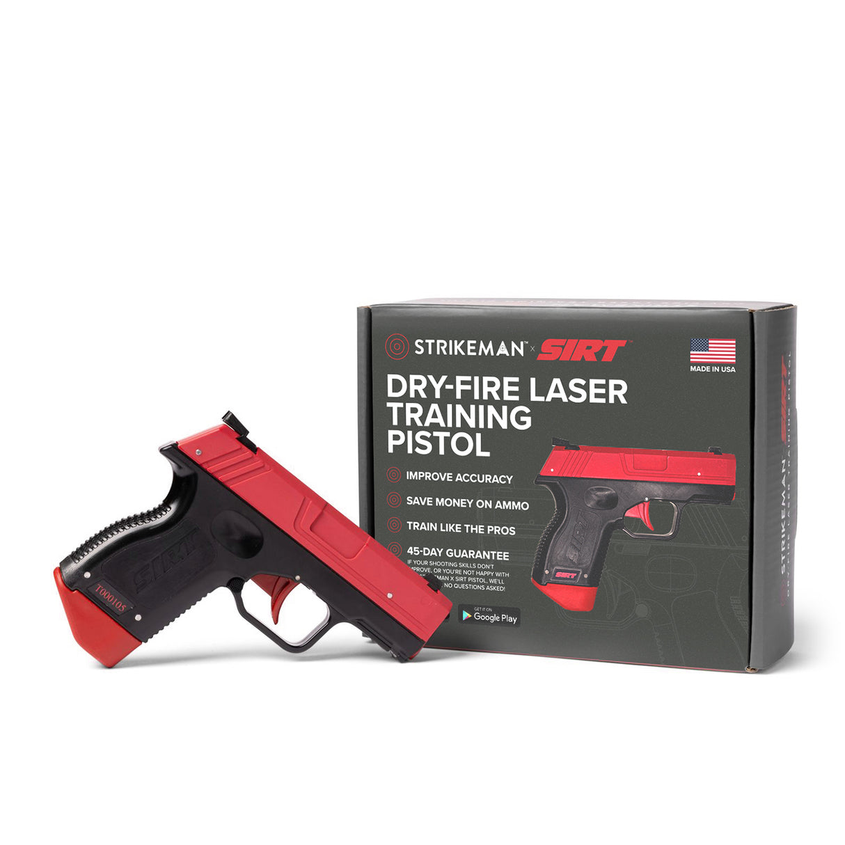 Strikeman x SIRT Dry-Fire Laser Training Pistol + Target & Phone Mount